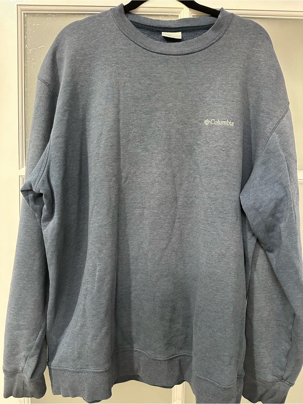 Columbia Men's Crewneck Sweatshirt Blue Heather Pullover Fleece XXL